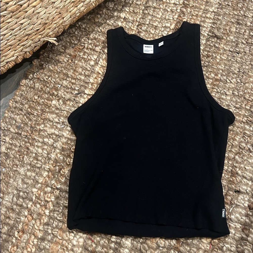 TNA Classic No Hem Black Mini Tank Size Large